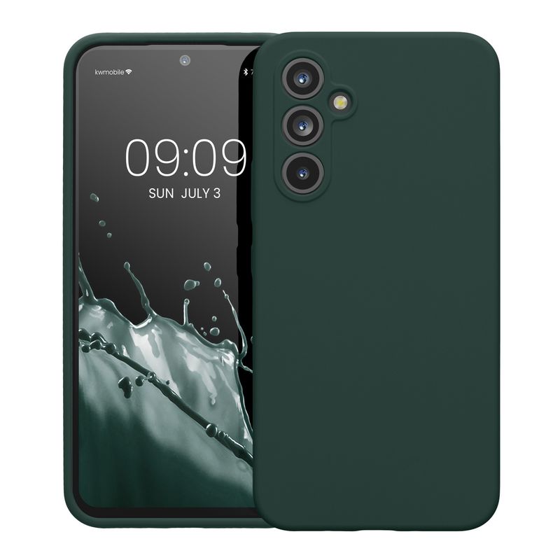 Laptop, Telefoane si Tablete - Telefoane mobile si accesorii - Accesorii Telefoane - Huse telefoane - Husa Kwmobile pentru Samsung Galaxy A54 5G, anti-alunecare, anti-amprenta, silicon, verde - Infinity.ro