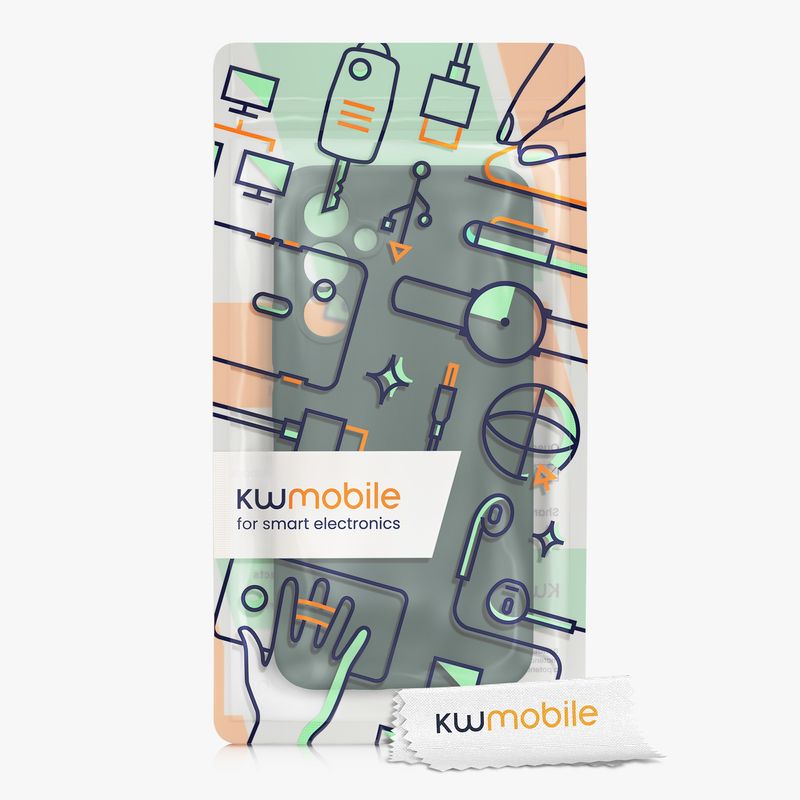 Laptop, Telefoane si Tablete - Telefoane mobile si accesorii - Accesorii Telefoane - Huse telefoane - Husa Kwmobile pentru Samsung Galaxy A54 5G, anti-alunecare, anti-amprenta, silicon, verde - Infinity.ro