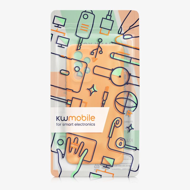 Laptop, Telefoane si Tablete - Telefoane mobile si accesorii - Accesorii Telefoane - Huse telefoane - Husa Kwmobile pentru Samsung Galaxy A53 5G, protectie la zgarieturi, silicon, portocaliu - Infinity.ro