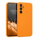 Laptop, Telefoane si Tablete - Telefoane mobile si accesorii - Accesorii Telefoane - Huse telefoane - Husa Kwmobile pentru Samsung Galaxy A54 5G, anti-alunecare, anti-amprenta, silicon, portocaliu - Infinity.ro