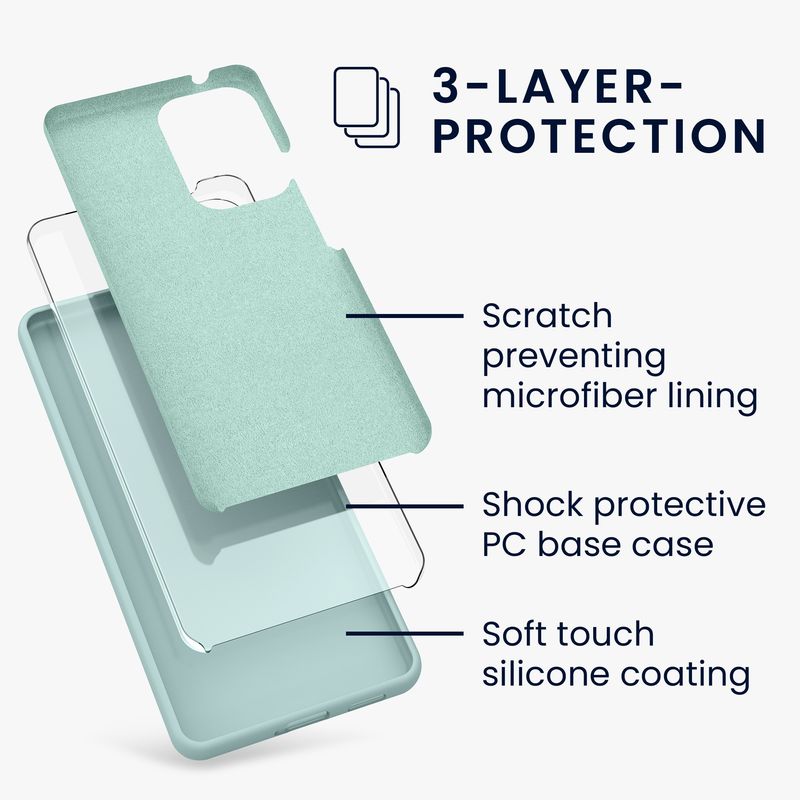 Laptop, Telefoane si Tablete - Telefoane mobile si accesorii - Accesorii Telefoane - Huse telefoane - Husa Kwmobile pentru Samsung Galaxy A53 5G, incarcare wireless, silicon, verde - Infinity.ro