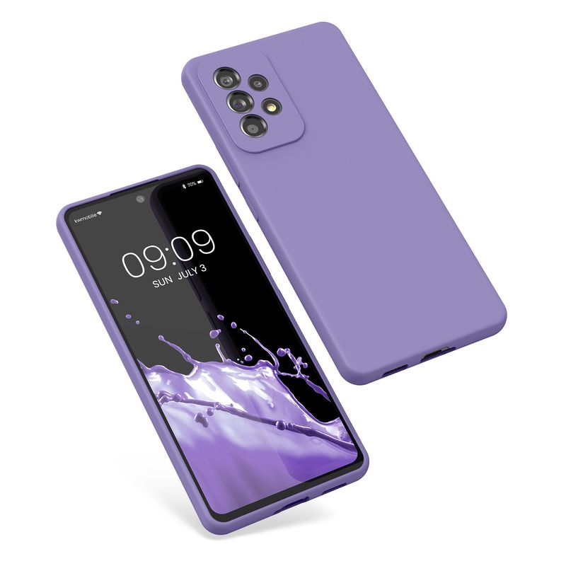 Laptop, Telefoane si Tablete - Telefoane mobile si accesorii - Accesorii Telefoane - Huse telefoane - Husa Kwmobile pentru Samsung Galaxy A53 5G, incarcare wireless, silicon, mov violet - Infinity.ro