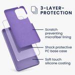 Laptop, Telefoane si Tablete - Telefoane mobile si accesorii - Accesorii Telefoane - Huse telefoane - Husa Kwmobile pentru Samsung Galaxy A53 5G, incarcare wireless, silicon, mov violet - Infinity.ro