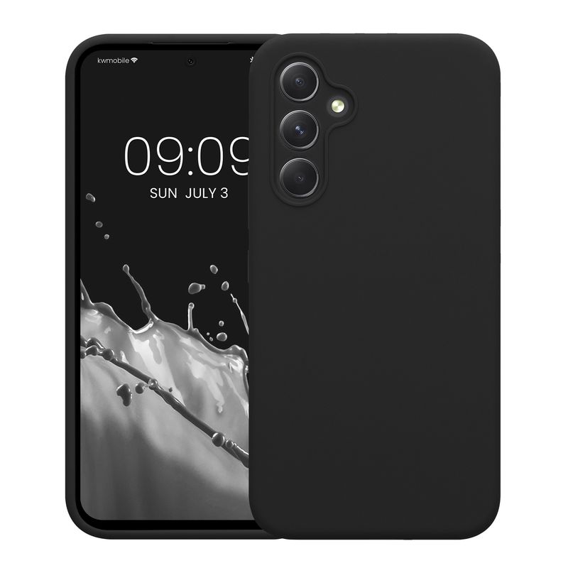 Laptop, Telefoane si Tablete - Telefoane mobile si accesorii - Accesorii Telefoane - Huse telefoane - Husa Kwmobile pentru Samsung Galaxy A54 5G, anti-alunecare, anti-amprenta, silicon, negru - Infinity.ro