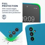 Laptop, Telefoane si Tablete - Telefoane mobile si accesorii - Accesorii Telefoane - Huse telefoane - Husa Kwmobile pentru Samsung Galaxy A54 5G, anti-alunecare, protectie la socuri, silicon, albastru - Infinity.ro