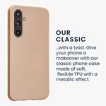 Laptop, Telefoane si Tablete - Telefoane mobile si accesorii - Accesorii Telefoane - Huse telefoane - Husa Kwmobile pentru Samsung Galaxy A54 5G, anti-alunecare, protectie la zgarieturi, silicon, auriu - Infinity.ro