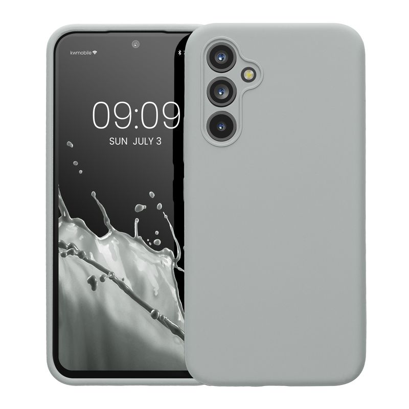 Laptop, Telefoane si Tablete - Telefoane mobile si accesorii - Accesorii Telefoane - Huse telefoane - Husa Kwmobile pentru Samsung Galaxy A54 5G, anti-alunecare, anti-amprenta, silicon, gri - Infinity.ro