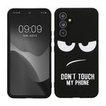 Laptop, Telefoane si Tablete - Telefoane mobile si accesorii - Accesorii Telefoane - Huse telefoane - Husa Kwmobile pentru Samsung Galaxy A54 5G, anti-alunecare, silicon, alb, negru - Infinity.ro