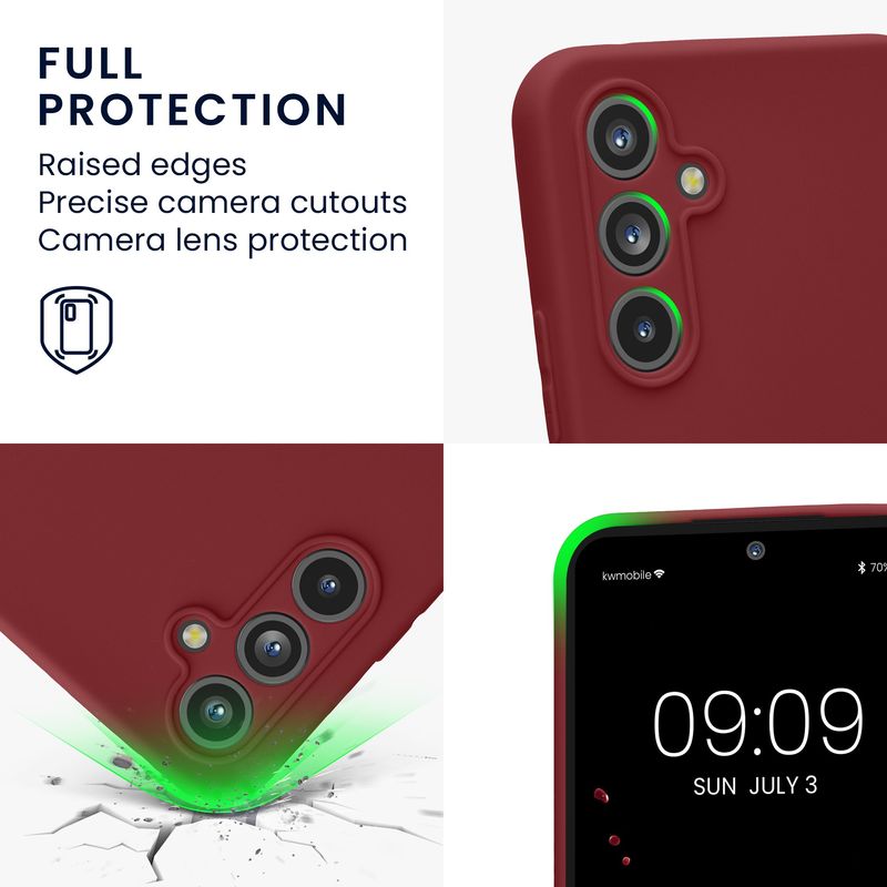 Laptop, Telefoane si Tablete - Telefoane mobile si accesorii - Accesorii Telefoane - Huse telefoane - Husa Kwmobile pentru Samsung Galaxy A54 5G, anti-alunecare, protectie la zgarieturi, silicon, mov - Infinity.ro