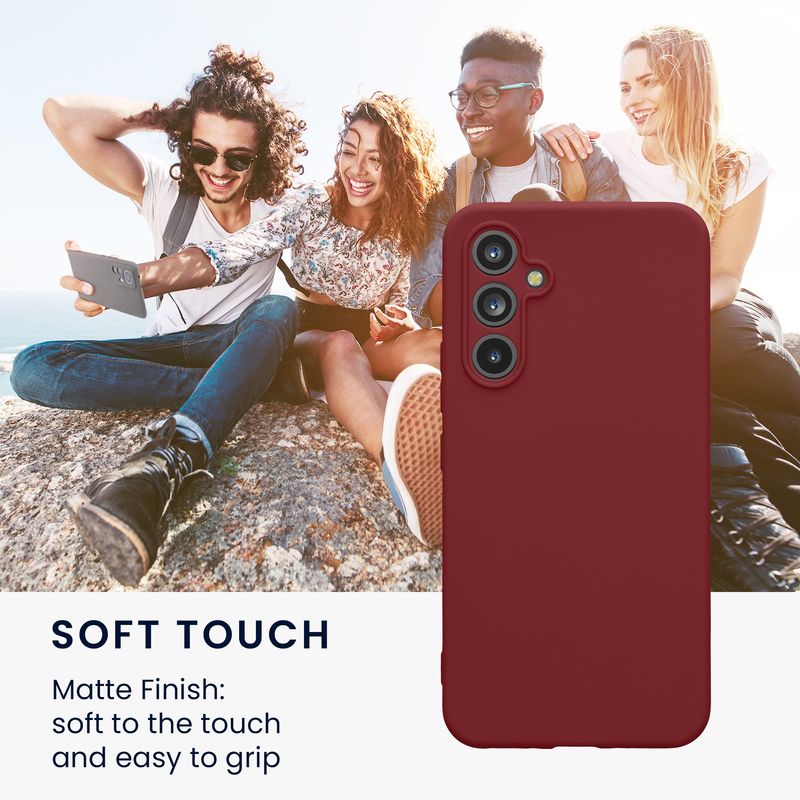 Laptop, Telefoane si Tablete - Telefoane mobile si accesorii - Accesorii Telefoane - Huse telefoane - Husa Kwmobile pentru Samsung Galaxy A54 5G, anti-alunecare, protectie la zgarieturi, silicon, mov - Infinity.ro