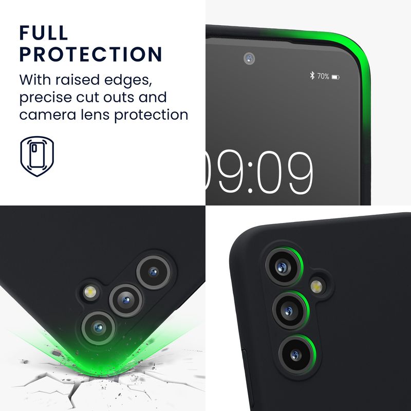 Laptop, Telefoane si Tablete - Telefoane mobile si accesorii - Accesorii Telefoane - Huse telefoane - Husa Kwmobile pentru Samsung Galaxy A54 5G, anti-alunecare, silicon, afine - Infinity.ro