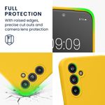Laptop, Telefoane si Tablete - Telefoane mobile si accesorii - Accesorii Telefoane - Huse telefoane - Husa Kwmobile pentru Samsung Galaxy A54 5G, anti-alunecare, silicon, galben intens - Infinity.ro