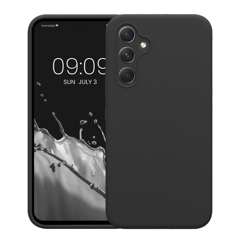 Laptop, Telefoane si Tablete - Telefoane mobile si accesorii - Accesorii Telefoane - Huse telefoane - Husa Kwmobile pentru Samsung Galaxy A54 5G, anti-alunecare, silicon, gri inchis - Infinity.ro