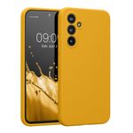 Laptop, Telefoane si Tablete - Telefoane mobile si accesorii - Accesorii Telefoane - Huse telefoane - Husa Kwmobile pentru Samsung Galaxy A54 5G, anti-alunecare, silicon, galben miere - Infinity.ro