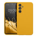 Laptop, Telefoane si Tablete - Telefoane mobile si accesorii - Accesorii Telefoane - Huse telefoane - Husa Kwmobile pentru Samsung Galaxy A54 5G, anti-alunecare, silicon, galben miere - Infinity.ro
