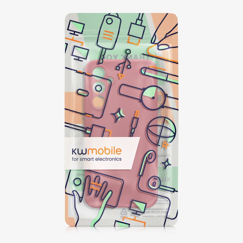 Laptop, Telefoane si Tablete - Telefoane mobile si accesorii - Accesorii Telefoane - Huse telefoane - Husa Kwmobile pentru Samsung Galaxy A54 5G, anti-alunecare, silicon, roz inchis - Infinity.ro