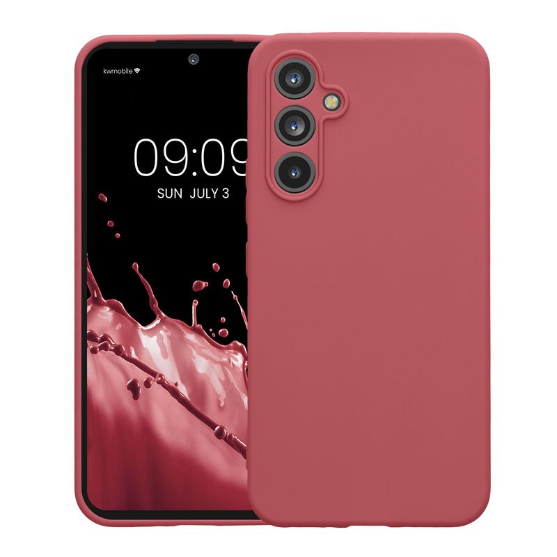 Laptop, Telefoane si Tablete - Telefoane mobile si accesorii - Accesorii Telefoane - Huse telefoane - Husa Kwmobile pentru Samsung Galaxy A54 5G, anti-alunecare, silicon, roz inchis - Infinity.ro