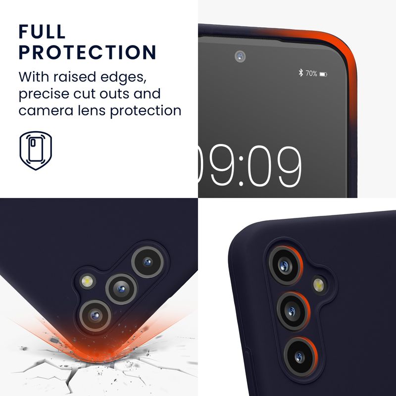 Laptop, Telefoane si Tablete - Telefoane mobile si accesorii - Accesorii Telefoane - Huse telefoane - Husa Kwmobile pentru Samsung Galaxy A54 5G, anti-alunecare, silicon, ocean - Infinity.ro