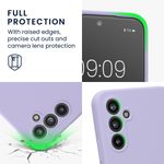 Laptop, Telefoane si Tablete - Telefoane mobile si accesorii - Accesorii Telefoane - Huse telefoane - Husa Kwmobile pentru Samsung Galaxy A54 5G, anti-alunecare, silicon, lavanda - Infinity.ro