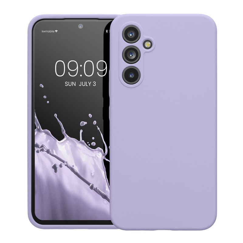 Laptop, Telefoane si Tablete - Telefoane mobile si accesorii - Accesorii Telefoane - Huse telefoane - Husa Kwmobile pentru Samsung Galaxy A54 5G, anti-alunecare, silicon, lavanda - Infinity.ro