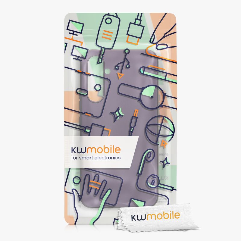 Laptop, Telefoane si Tablete - Telefoane mobile si accesorii - Accesorii Telefoane - Huse telefoane - Husa Kwmobile pentru Samsung Galaxy A54 5G, anti-alunecare, silicon, mov - Infinity.ro