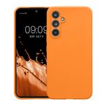 Laptop, Telefoane si Tablete - Telefoane mobile si accesorii - Accesorii Telefoane - Huse telefoane - Husa Kwmobile pentru Samsung Galaxy A54 5G, anti-alunecare, silicon, portocaliu - Infinity.ro