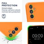 Laptop, Telefoane si Tablete - Telefoane mobile si accesorii - Accesorii Telefoane - Huse telefoane - Husa Kwmobile pentru Samsung Galaxy A54 5G, anti-alunecare, silicon, portocaliu - Infinity.ro