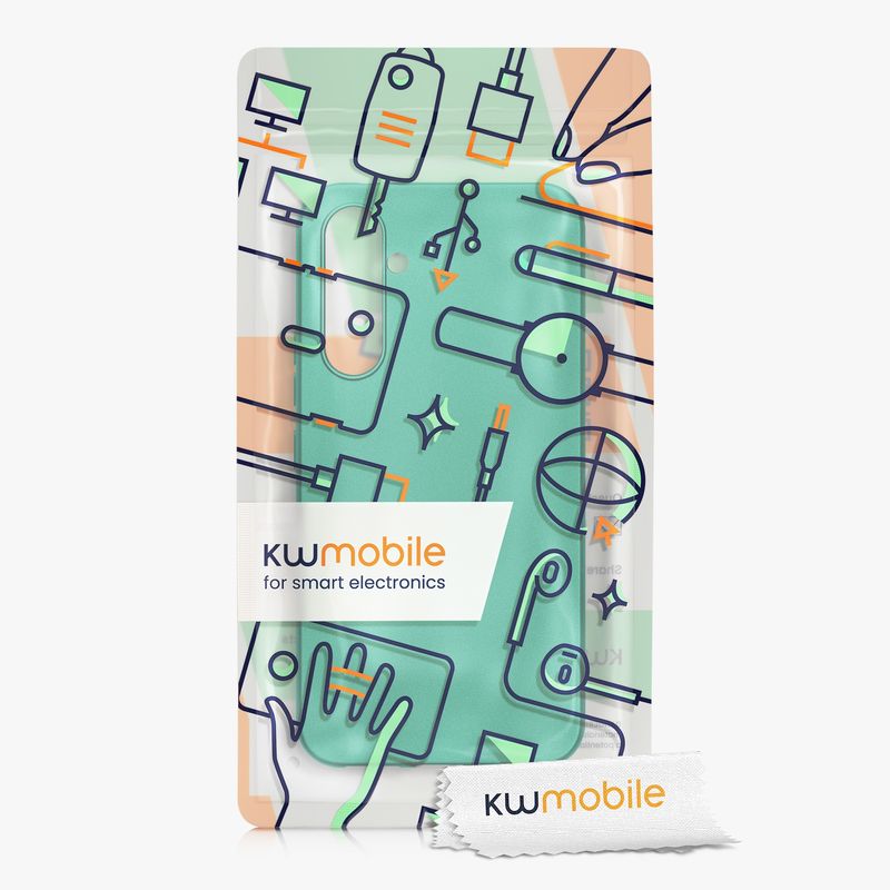 Laptop, Telefoane si Tablete - Telefoane mobile si accesorii - Accesorii Telefoane - Huse telefoane - Husa Kwmobile pentru Samsung Galaxy A54 5G, anti-alunecare, silicon, verde inchis metalizat - Infinity.ro