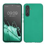 Laptop, Telefoane si Tablete - Telefoane mobile si accesorii - Accesorii Telefoane - Huse telefoane - Husa Kwmobile pentru Samsung Galaxy A54 5G, anti-alunecare, silicon, verde inchis metalizat - Infinity.ro