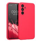 Laptop, Telefoane si Tablete - Telefoane mobile si accesorii - Accesorii Telefoane - Huse telefoane - Husa Kwmobile pentru Samsung Galaxy A54 5G, anti-alunecare, silicon, roz neon - Infinity.ro