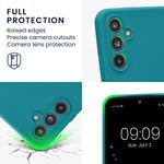 Laptop, Telefoane si Tablete - Telefoane mobile si accesorii - Accesorii Telefoane - Huse telefoane - Husa Kwmobile pentru Samsung Galaxy A54 5G, anti-alunecare, silicon, turcoaz mat - Infinity.ro
