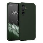 Laptop, Telefoane si Tablete - Telefoane mobile si accesorii - Accesorii Telefoane - Huse telefoane - Husa Kwmobile pentru Samsung Galaxy A54 5G, anti-alunecare, silicon, verde inchis mat - Infinity.ro