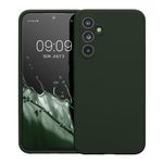 Laptop, Telefoane si Tablete - Telefoane mobile si accesorii - Accesorii Telefoane - Huse telefoane - Husa Kwmobile pentru Samsung Galaxy A54 5G, anti-alunecare, silicon, verde inchis mat - Infinity.ro