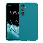 Laptop, Telefoane si Tablete - Telefoane mobile si accesorii - Accesorii Telefoane - Huse telefoane - Husa Kwmobile pentru Samsung Galaxy A54 5G, anti-alunecare, silicon, turcoaz mat - Infinity.ro