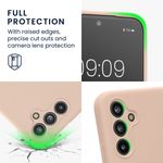 Laptop, Telefoane si Tablete - Telefoane mobile si accesorii - Accesorii Telefoane - Huse telefoane - Husa Kwmobile pentru Samsung Galaxy A54 5G, anti-alunecare, silicon, roz prafuit - Infinity.ro