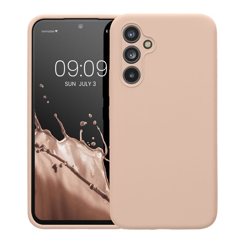 Laptop, Telefoane si Tablete - Telefoane mobile si accesorii - Accesorii Telefoane - Huse telefoane - Husa Kwmobile pentru Samsung Galaxy A54 5G, anti-alunecare, silicon, roz prafuit - Infinity.ro