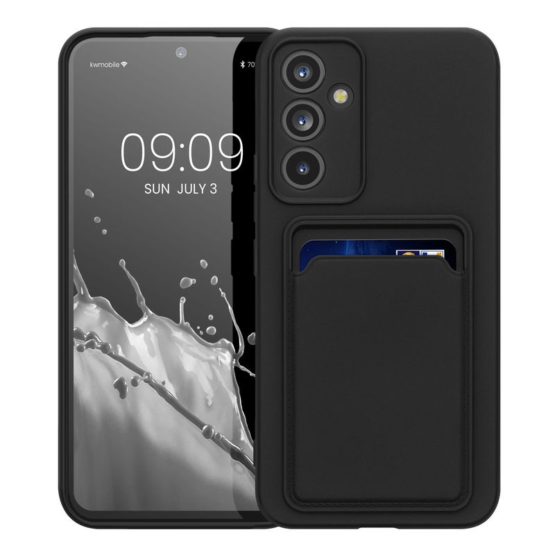 Laptop, Telefoane si Tablete - Telefoane mobile si accesorii - Accesorii Telefoane - Huse telefoane - Husa Kwmobile pentru Samsung Galaxy A54 5G, incarcare wireless, silicon, negru, TPU - Infinity.ro