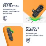 Laptop, Telefoane si Tablete - Telefoane mobile si accesorii - Accesorii Telefoane - Huse telefoane - Husa Kwmobile pentru Samsung Galaxy A54 5G, incarcare wireless, TPU, portocaliu - Infinity.ro