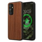 Laptop, Telefoane si Tablete - Telefoane mobile si accesorii - Accesorii Telefoane - Huse telefoane - Husa Kwmobile pentru Samsung Galaxy A54 5G, compatibilitate MagSafe, lemn, TPU, maro - Infinity.ro