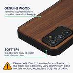 Laptop, Telefoane si Tablete - Telefoane mobile si accesorii - Accesorii Telefoane - Huse telefoane - Husa Kwmobile pentru Samsung Galaxy A54 5G, compatibilitate MagSafe, lemn, TPU, maro - Infinity.ro