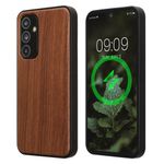 Laptop, Telefoane si Tablete - Telefoane mobile si accesorii - Accesorii Telefoane - Huse telefoane - Husa Kwmobile pentru Samsung Galaxy A54 5G, compatibilitate MagSafe, lemn, TPU, maro - Infinity.ro