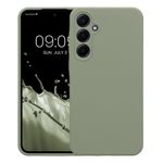 Laptop, Telefoane si Tablete - Telefoane mobile si accesorii - Accesorii Telefoane - Huse telefoane - Husa Kwmobile pentru Samsung Galaxy A55 5G, anti-alunecare, protectie la socuri, silicon, verde - Infinity.ro
