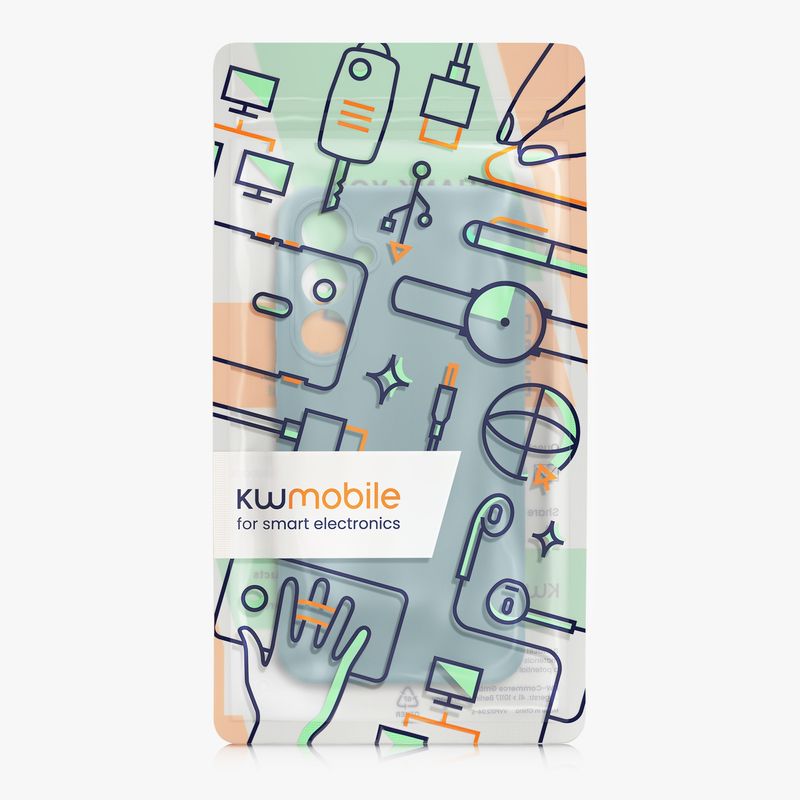 Laptop, Telefoane si Tablete - Telefoane mobile si accesorii - Accesorii Telefoane - Huse telefoane - Husa Kwmobile pentru Samsung Galaxy A55 5G, anti-alunecare, protectie la socuri, silicon, albastru - Infinity.ro