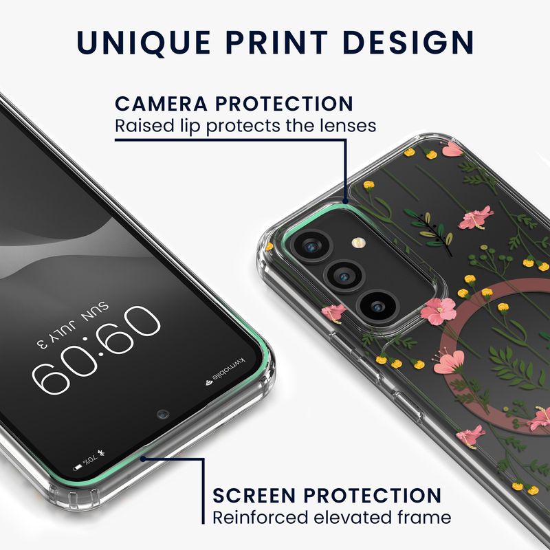 Laptop, Telefoane si Tablete - Telefoane mobile si accesorii - Accesorii Telefoane - Huse telefoane - Husa Kwmobile pentru Samsung Galaxy A54 5G, compatibilitate MagSafe, anti-alunecare, acril, TPU, transparent - Infinity.ro