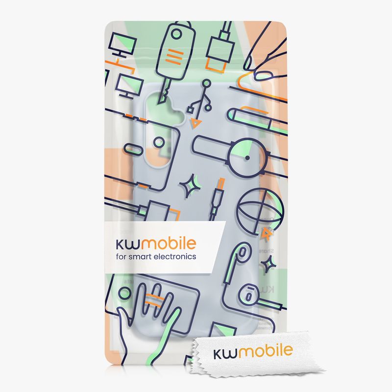 Laptop, Telefoane si Tablete - Telefoane mobile si accesorii - Accesorii Telefoane - Huse telefoane - Husa Kwmobile pentru Samsung Galaxy A54 5G, incarcare wireless, silicon, albastru deschis - Infinity.ro