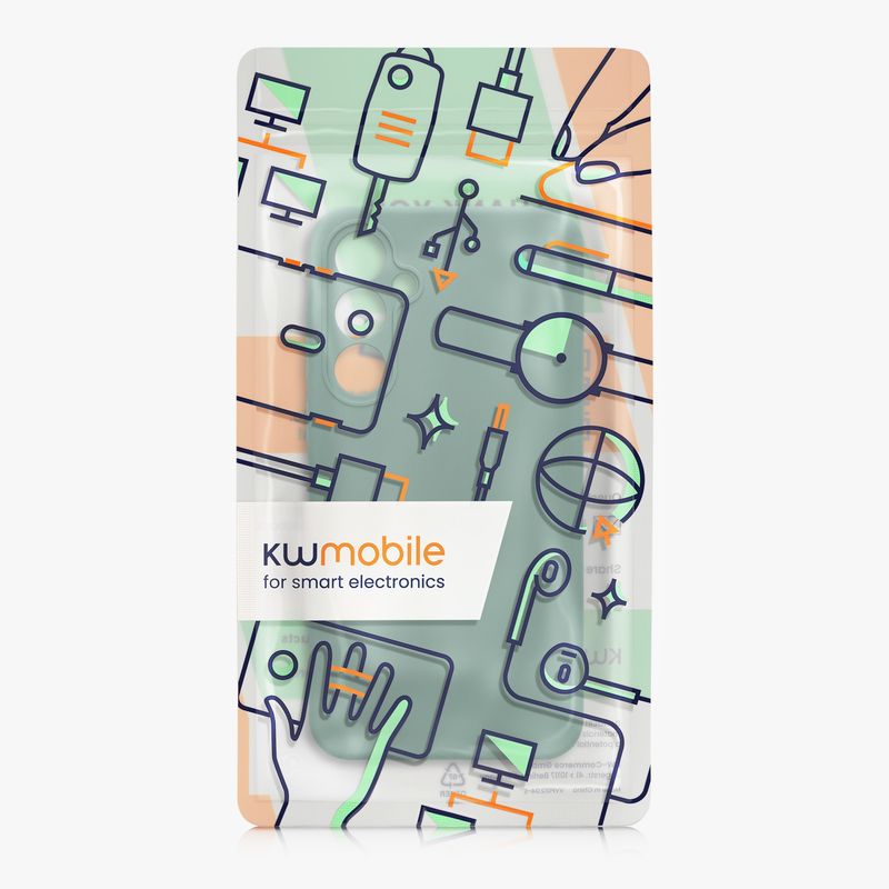 Laptop, Telefoane si Tablete - Telefoane mobile si accesorii - Accesorii Telefoane - Huse telefoane - Husa Kwmobile pentru Samsung Galaxy A55 5G, anti-alunecare, anti-amprenta, silicon, verde - Infinity.ro