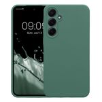 Laptop, Telefoane si Tablete - Telefoane mobile si accesorii - Accesorii Telefoane - Huse telefoane - Husa Kwmobile pentru Samsung Galaxy A55 5G, anti-alunecare, anti-amprenta, silicon, verde - Infinity.ro