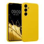 Laptop, Telefoane si Tablete - Telefoane mobile si accesorii - Accesorii Telefoane - Huse telefoane - Husa Kwmobile pentru Samsung Galaxy A55 5G, anti-alunecare, silicon, galben - Infinity.ro