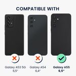 Laptop, Telefoane si Tablete - Telefoane mobile si accesorii - Accesorii Telefoane - Huse telefoane - Husa Kwmobile pentru Samsung Galaxy A55 5G, anti-alunecare, acril, TPU, transparent - Infinity.ro