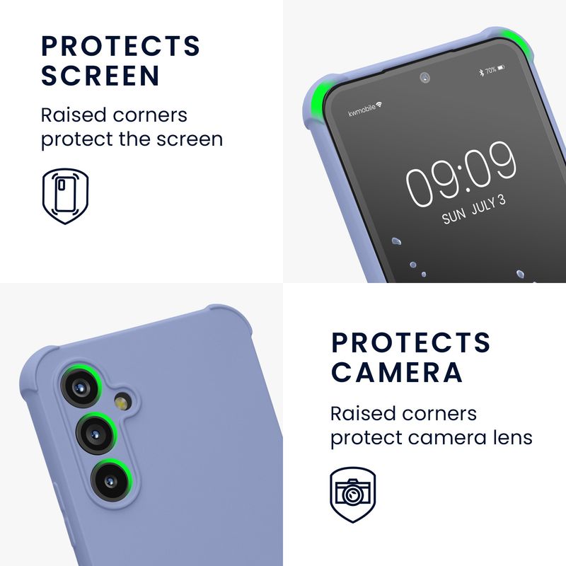 Laptop, Telefoane si Tablete - Telefoane mobile si accesorii - Accesorii Telefoane - Huse telefoane - Husa Kwmobile pentru Samsung Galaxy A54 5G, protectie la socuri, silicon, mov - Infinity.ro